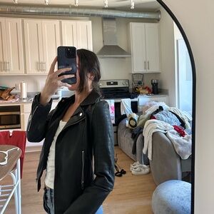 Princess Polly Faux Leather Jacket - Size 2